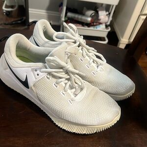 Nike white volleyball shoes
